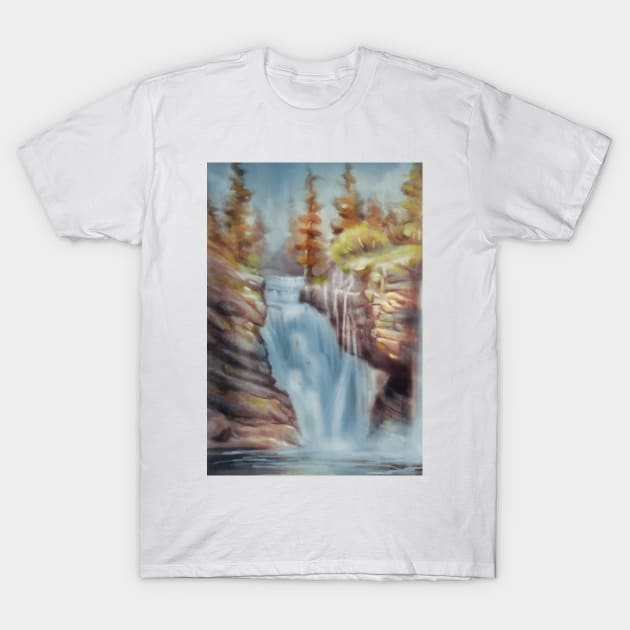 Waterfall T-Shirt by Artofokan